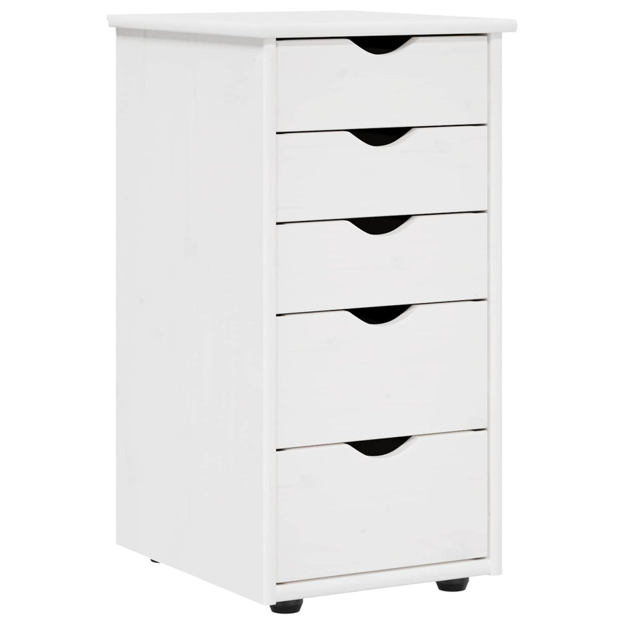 Kast Wit 34 x 39 x 61,5 cm Massief Vurenhout