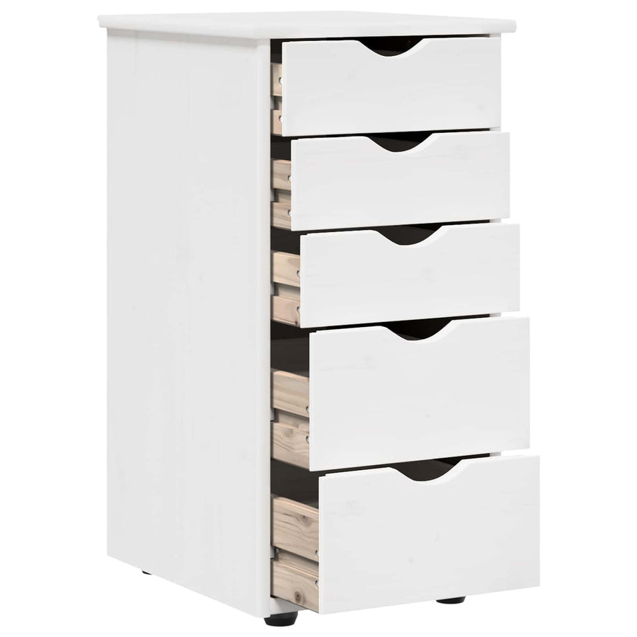 Kast Wit 34 x 39 x 61,5 cm Massief Vurenhout