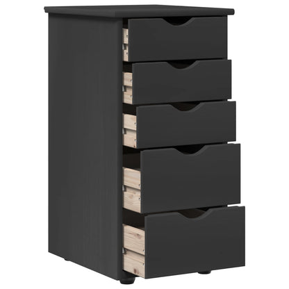 Kast Grijs 34 x 39 x 61,5 cm Massief Vurenhout