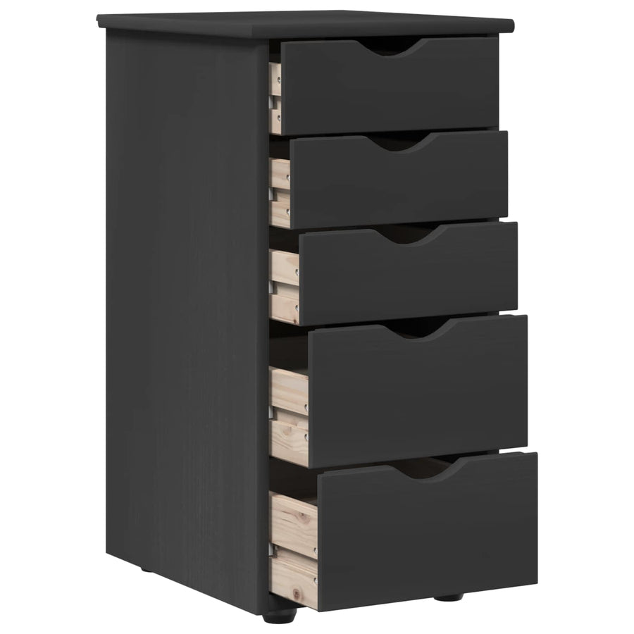 Kast Grijs 34 x 39 x 61,5 cm Massief Vurenhout