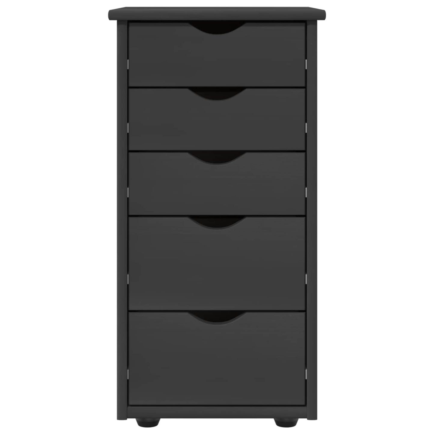 Kast Grijs 34 x 39 x 61,5 cm Massief Vurenhout