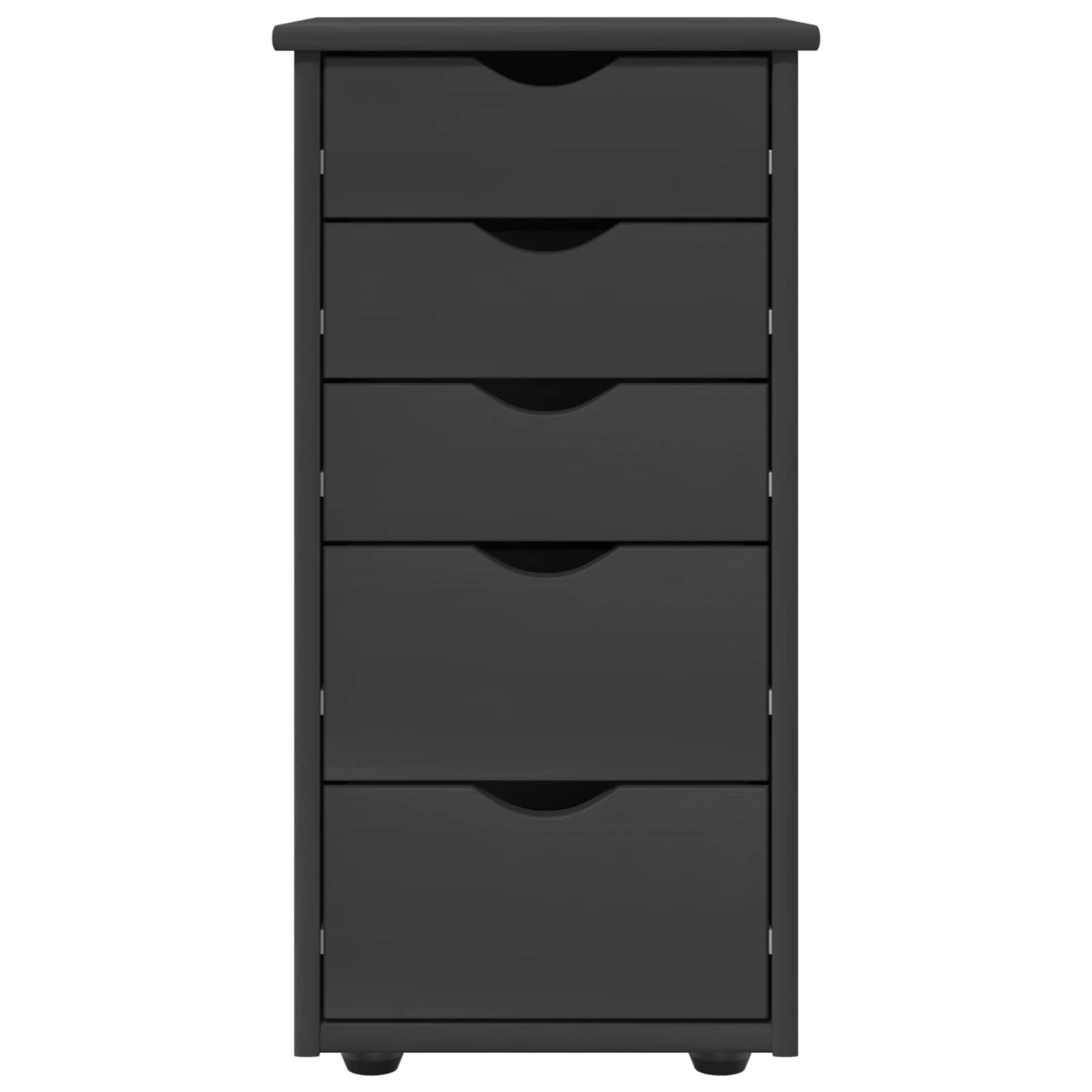 Kast Grijs 34 x 39 x 61,5 cm Massief Vurenhout