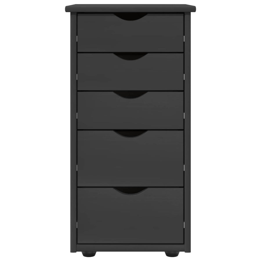 Kast Grijs 34 x 39 x 61,5 cm Massief Vurenhout
