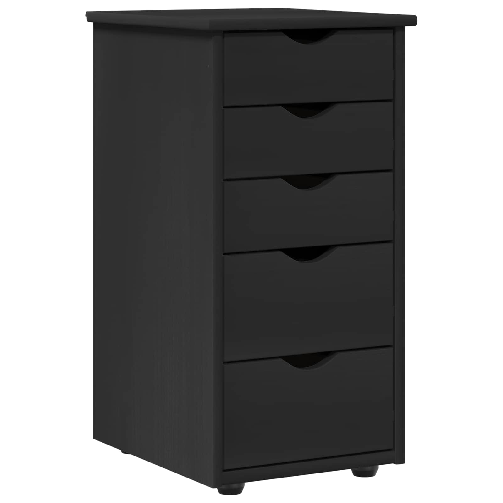 Kast Zwart 34 x 39 x 61,5 cm Massief Vurenhout