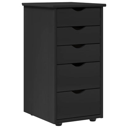 Kast Zwart 34 x 39 x 61,5 cm Massief Vurenhout