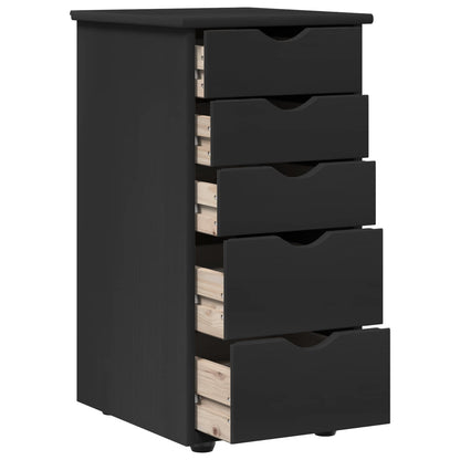 Kast Zwart 34 x 39 x 61,5 cm Massief Vurenhout
