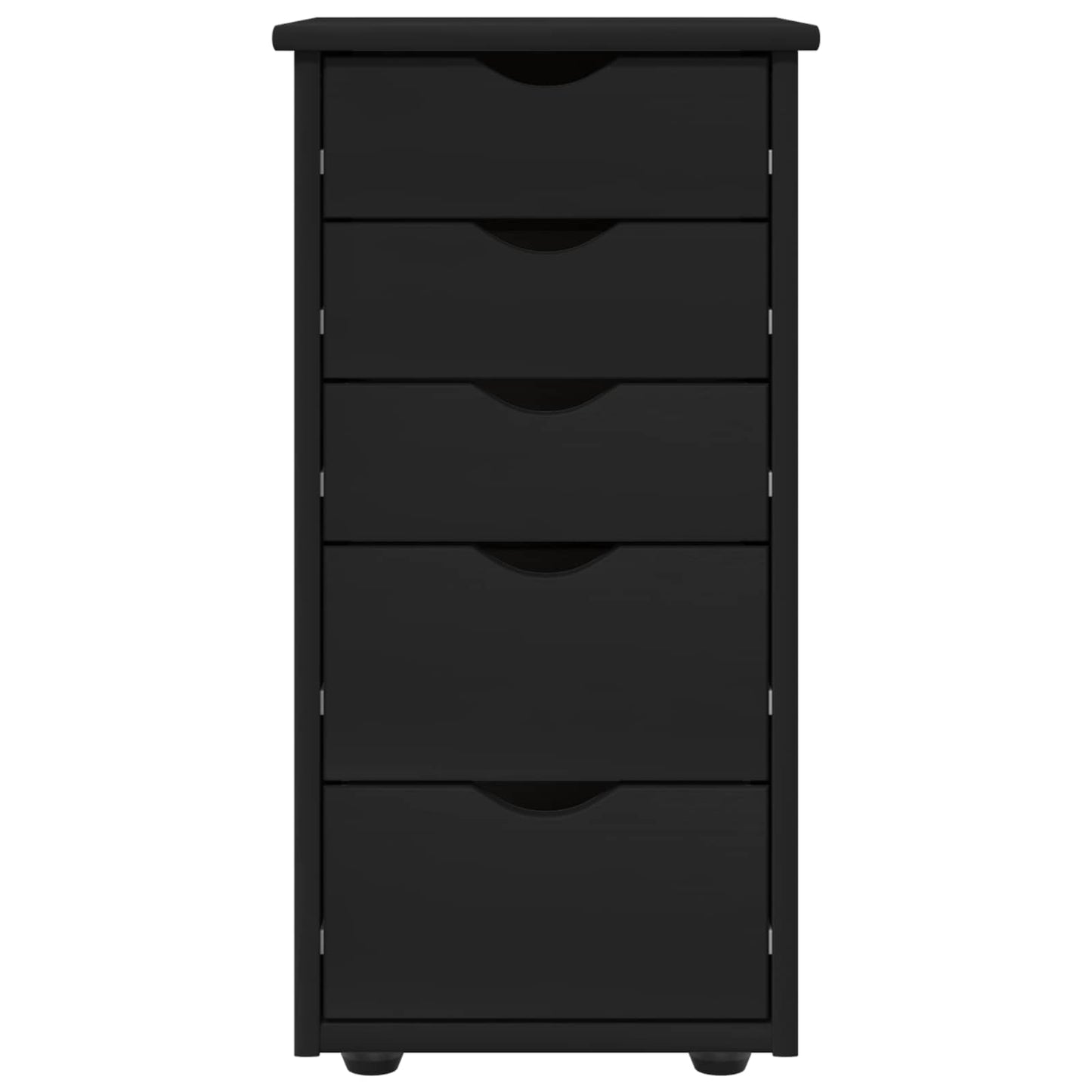 Kast Zwart 34 x 39 x 61,5 cm Massief Vurenhout