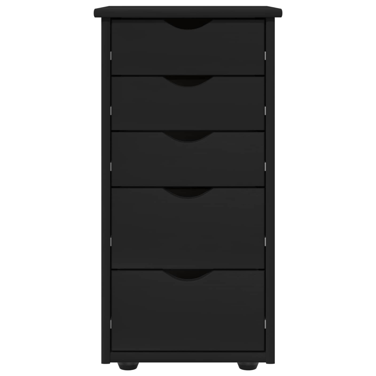 Kast Zwart 34 x 39 x 61,5 cm Massief Vurenhout