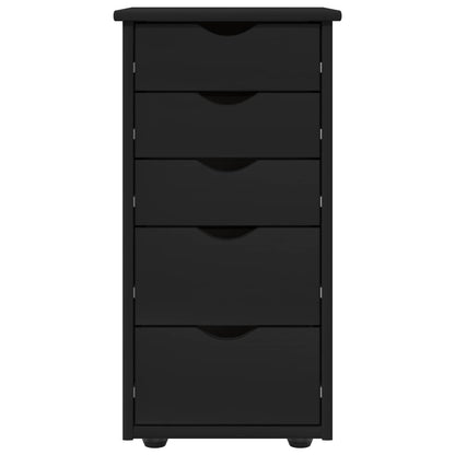 Kast Zwart 34 x 39 x 61,5 cm Massief Vurenhout