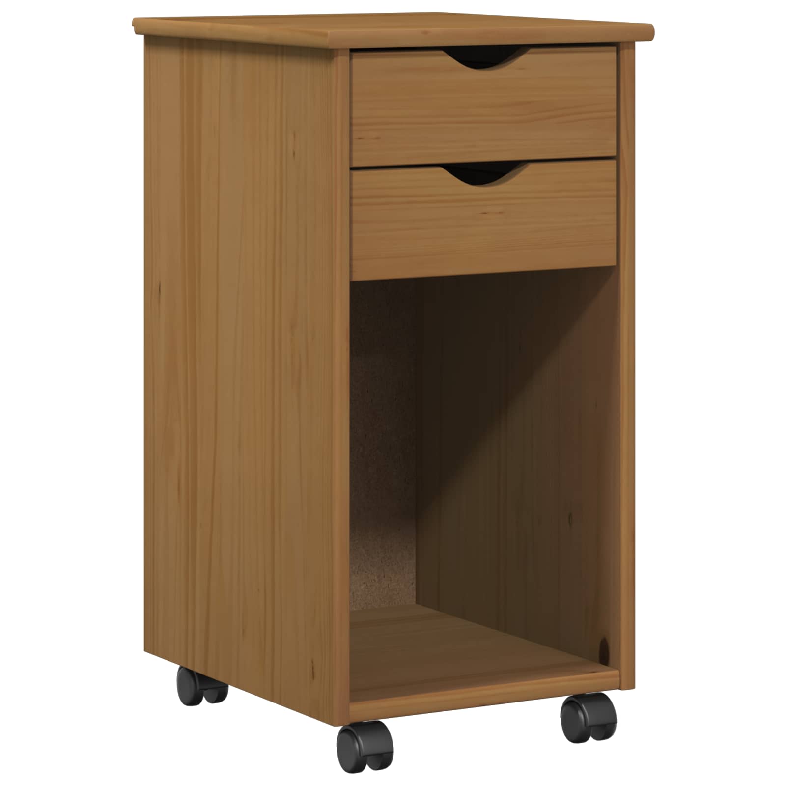 Rolling Kast HoningBruin 34 x 39 x 65,5 cm Massief grenenhout