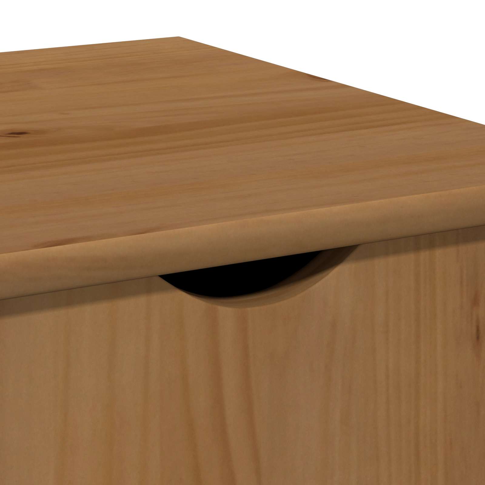 Rolling Kast Honingbruin 34 x 39 x 65,5 cm Massief Vurenhout