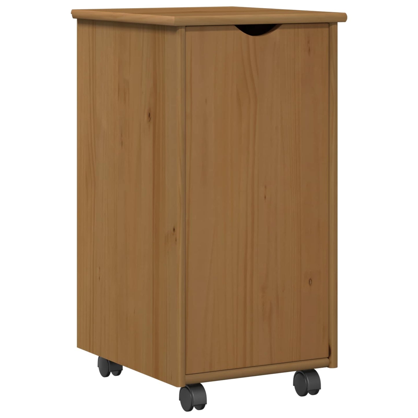 Rolling Kast Honingbruin 34 x 39 x 65,5 cm Massief Vurenhout