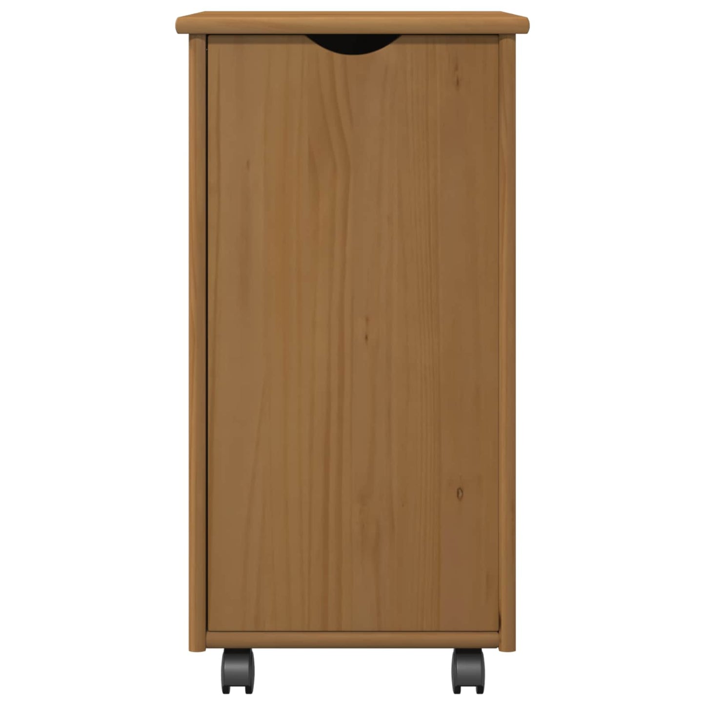 Rolling Kast Honingbruin 34 x 39 x 65,5 cm Massief Vurenhout