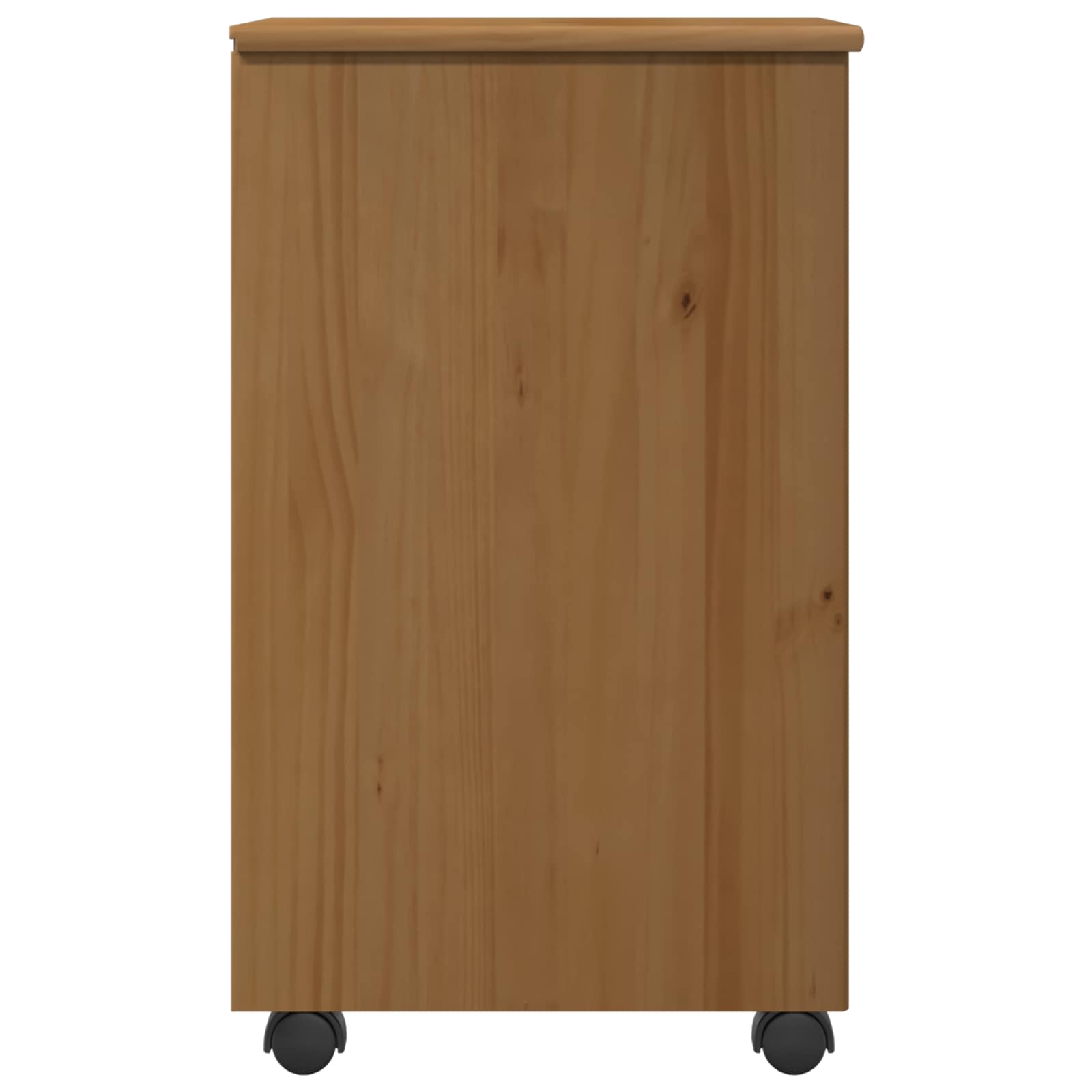 Rolling Kast Honingbruin 34 x 39 x 65,5 cm Massief Vurenhout