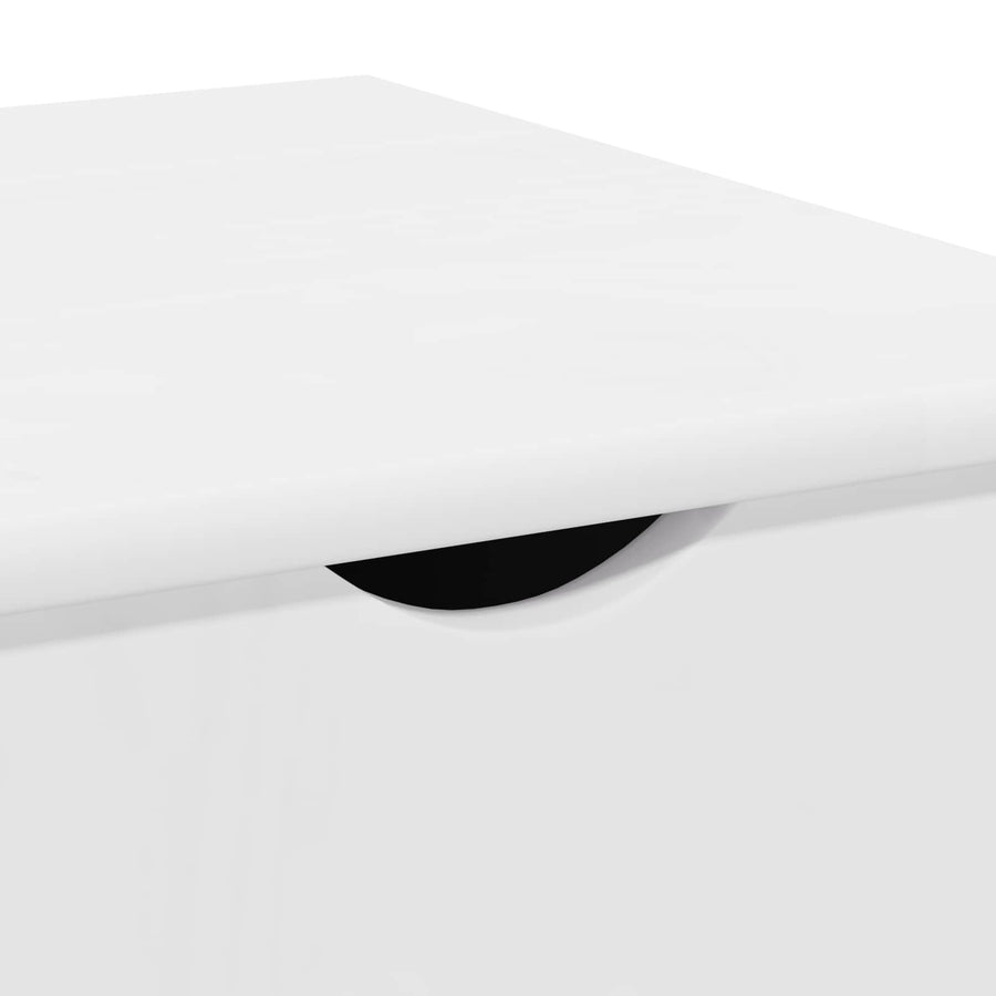 Rolling Kast met wiel Wit 34 x 39 x 65,5 cm Massief Vurenhout