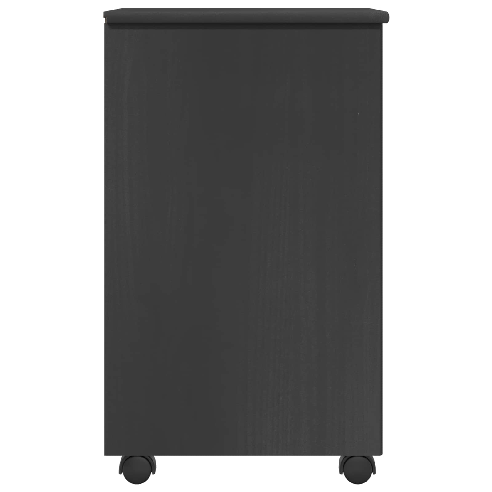 Rolling Kast met wiel Grijs 34 x 39 x 65,5 cm Massief Vurenhout