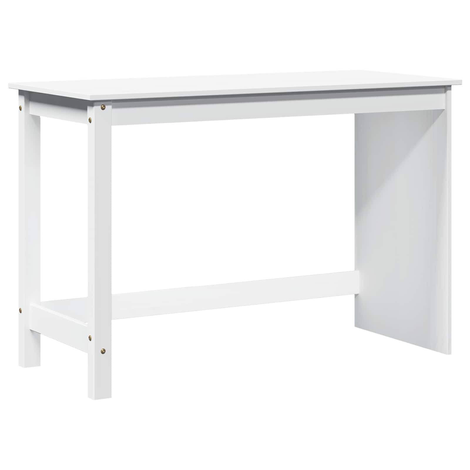 Bureau Wit 112 x 50 x 75 cm Massief Vurenhout