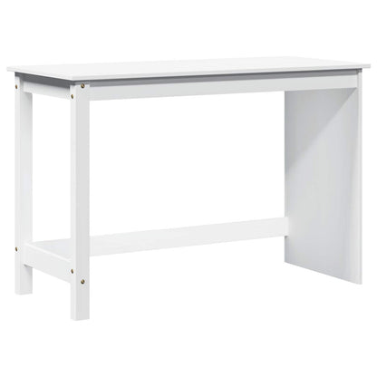 Bureau Wit 112 x 50 x 75 cm Massief Vurenhout