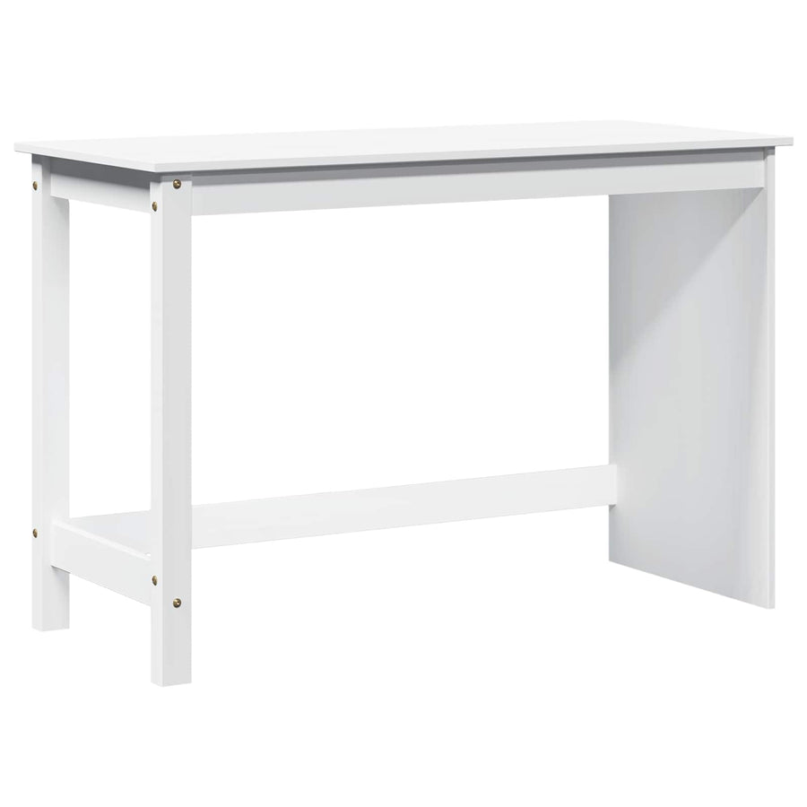 Bureau Wit 112 x 50 x 75 cm Massief Vurenhout
