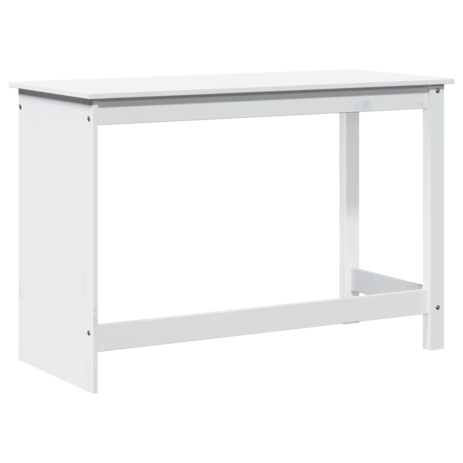 Bureau Wit 112 x 50 x 75 cm Massief Vurenhout