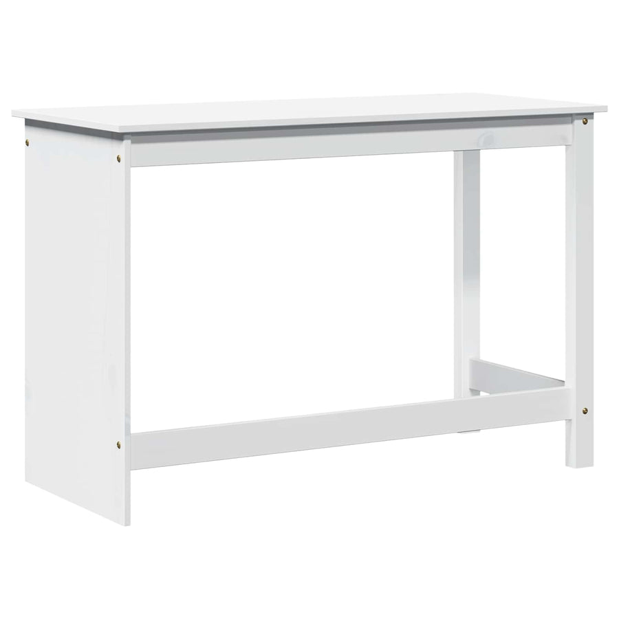 Bureau Wit 112 x 50 x 75 cm Massief Vurenhout