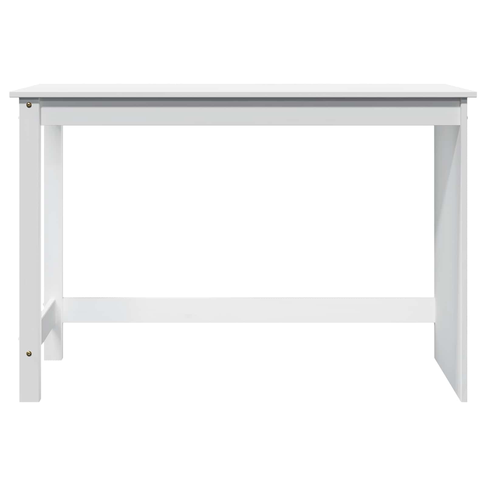 Bureau Wit 112 x 50 x 75 cm Massief Vurenhout
