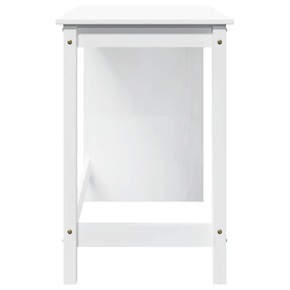 Bureau Wit 112 x 50 x 75 cm Massief Vurenhout
