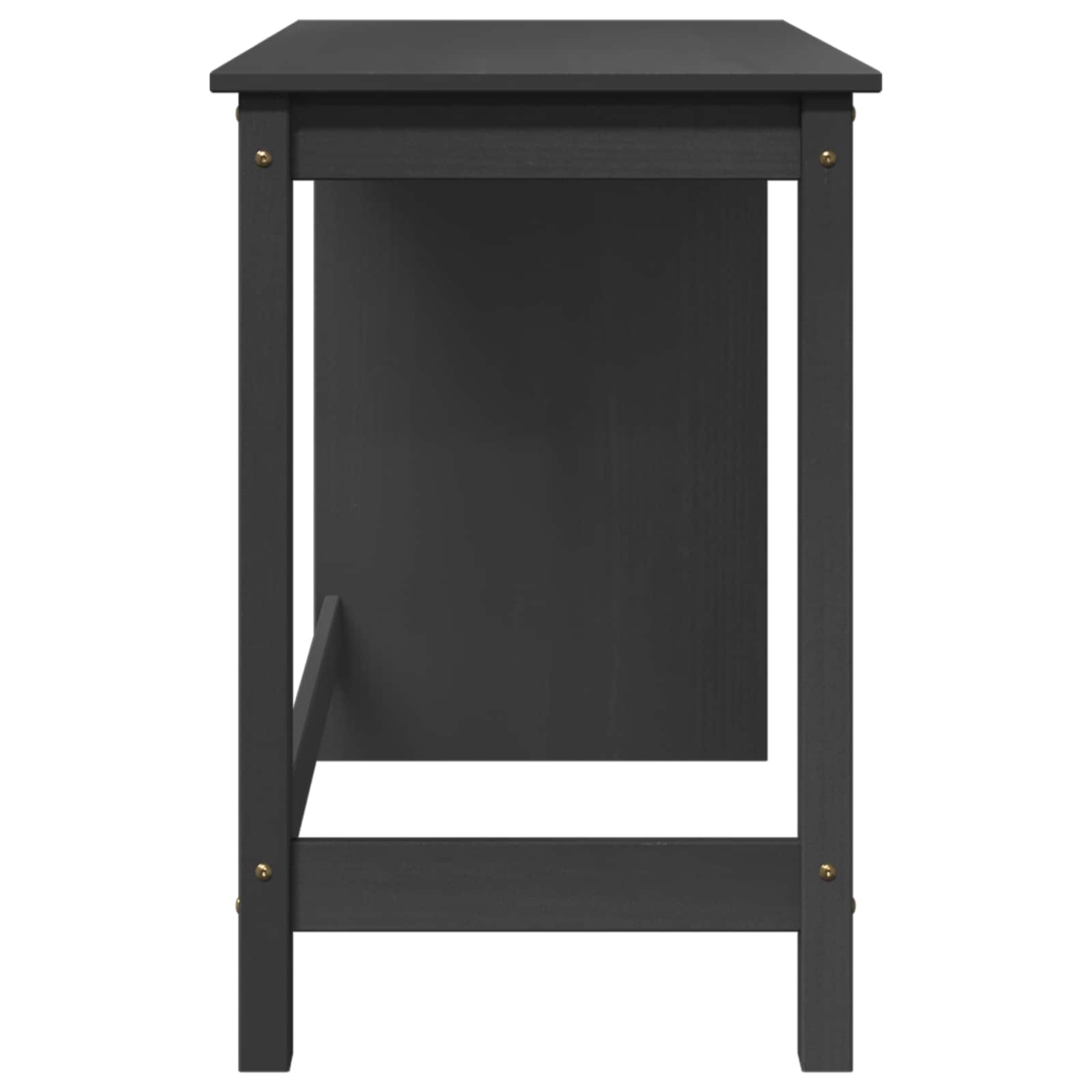 Bureau Grijs 112 x 50 x 75 cm Massief Vurenhout