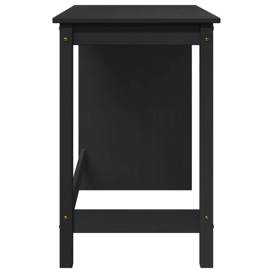 Bureau Zwart 112 x 50 x 75 cm Massief Vurenhout