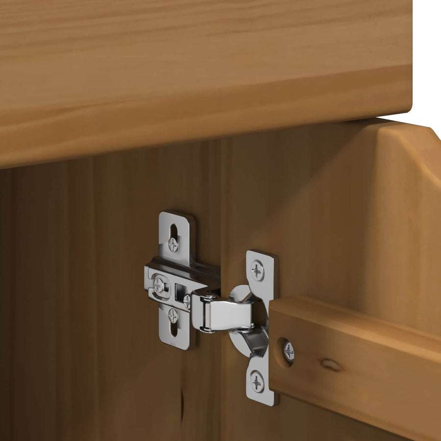 Rolling Kast Honingbruin 63,5 x 39 x 65,5 cm Massief Vurenhout