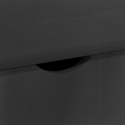 Rolling Kast Grijs 100 x 39 x 65,5 cm Massief Vurenhout