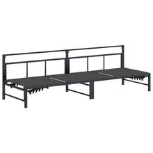 Ligstoel Zwart 200 x 62 x 59,5 cm Textileen