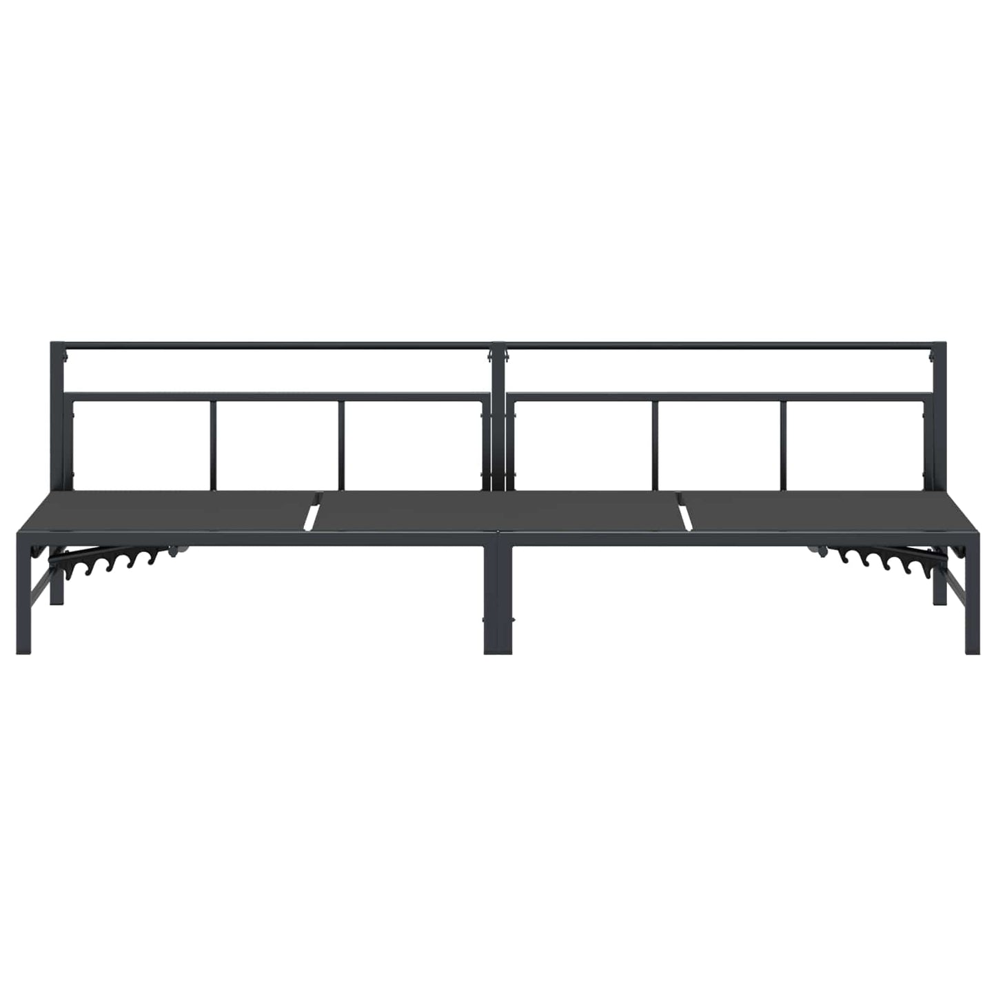 Ligstoel Zwart 200 x 62 x 59,5 cm Textileen