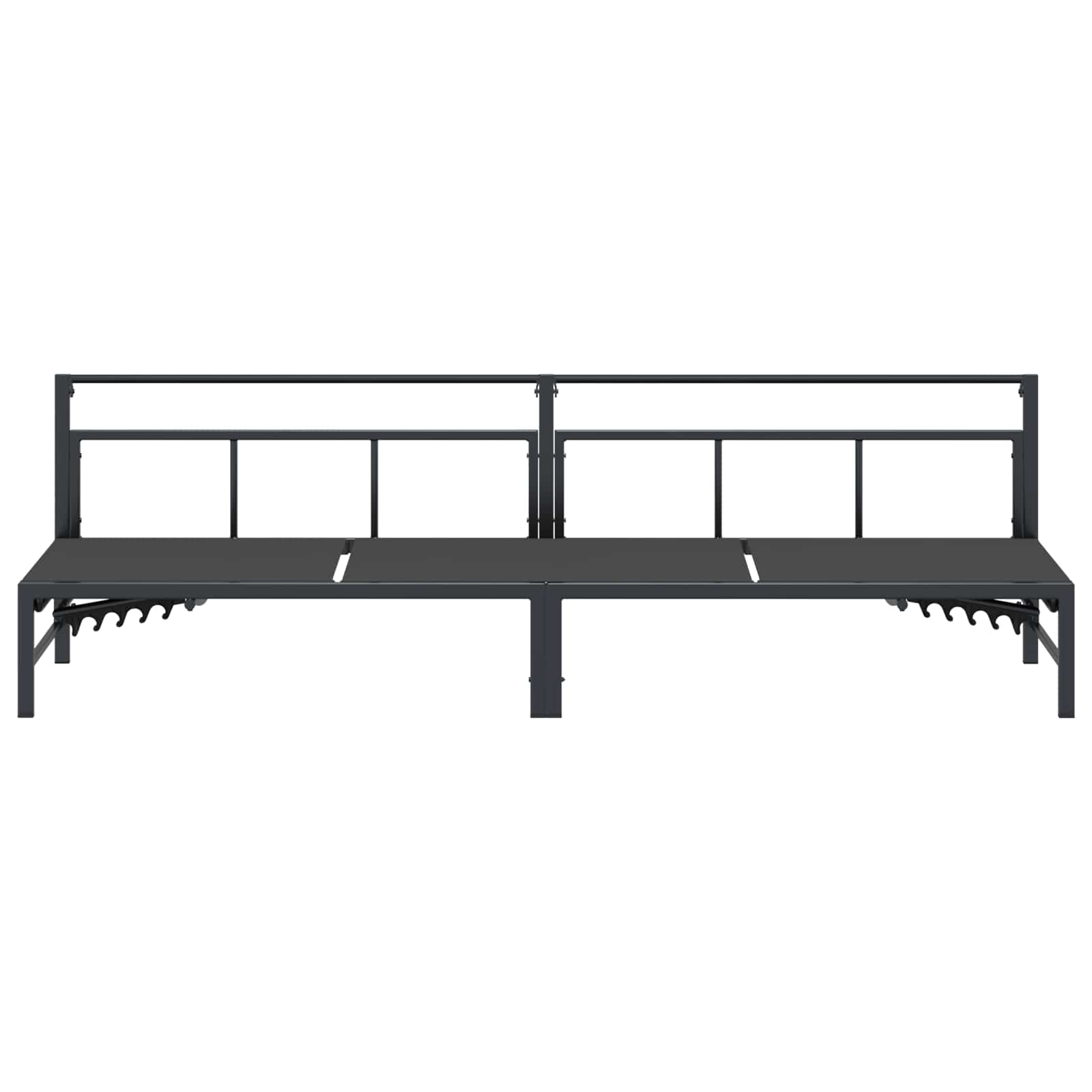 Ligstoel Zwart 200 x 62 x 59,5 cm Textileen