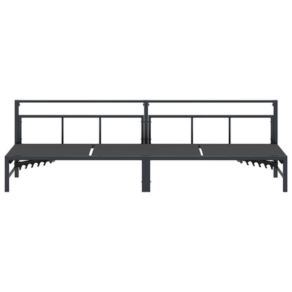 Ligstoel Zwart 200 x 62 x 59,5 cm Textileen