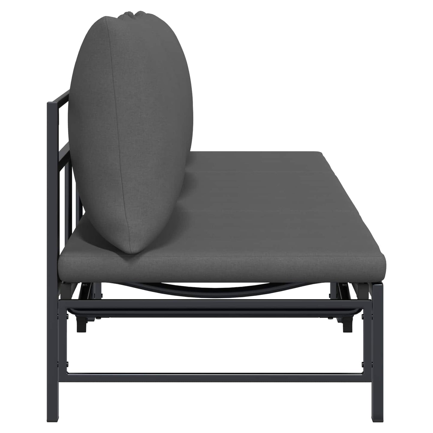 3-Persoons Zonligbed Zwart 200 x 62 x 59 cm Textileen