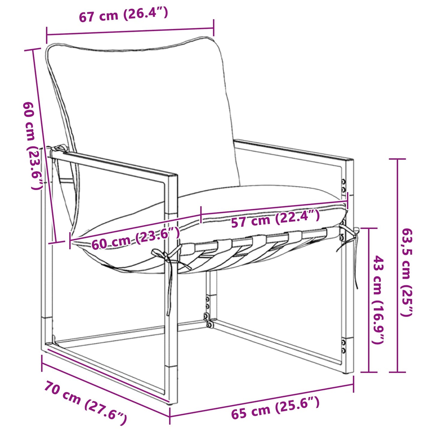 Tuinbankenset 3 pcs Zwart en Anthraciet Staal