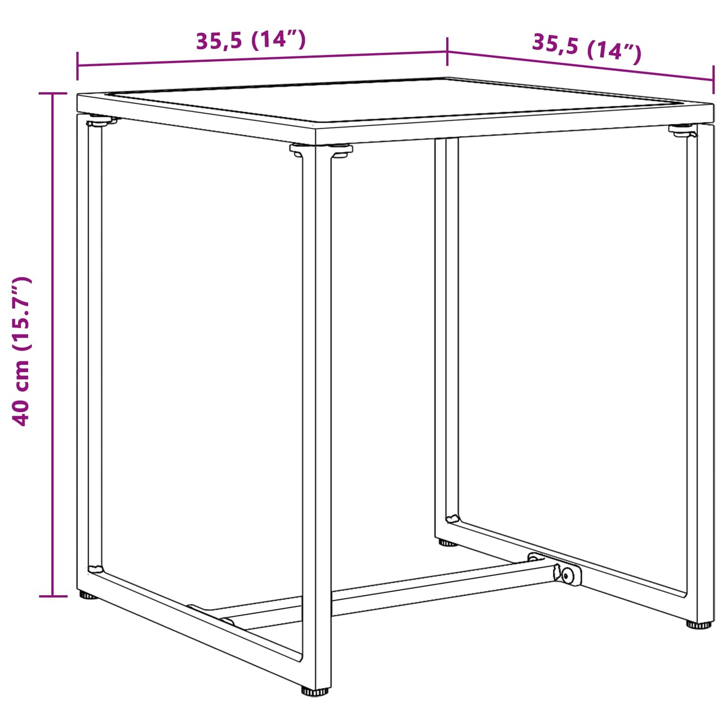 Tuinbankenset 3 pcs Zwart en Anthraciet Staal