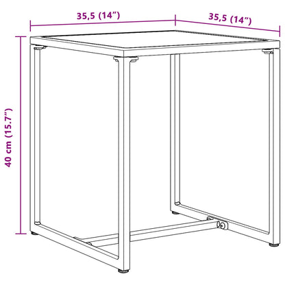Tuinbankenset 3 pcs Zwart en Anthraciet Staal