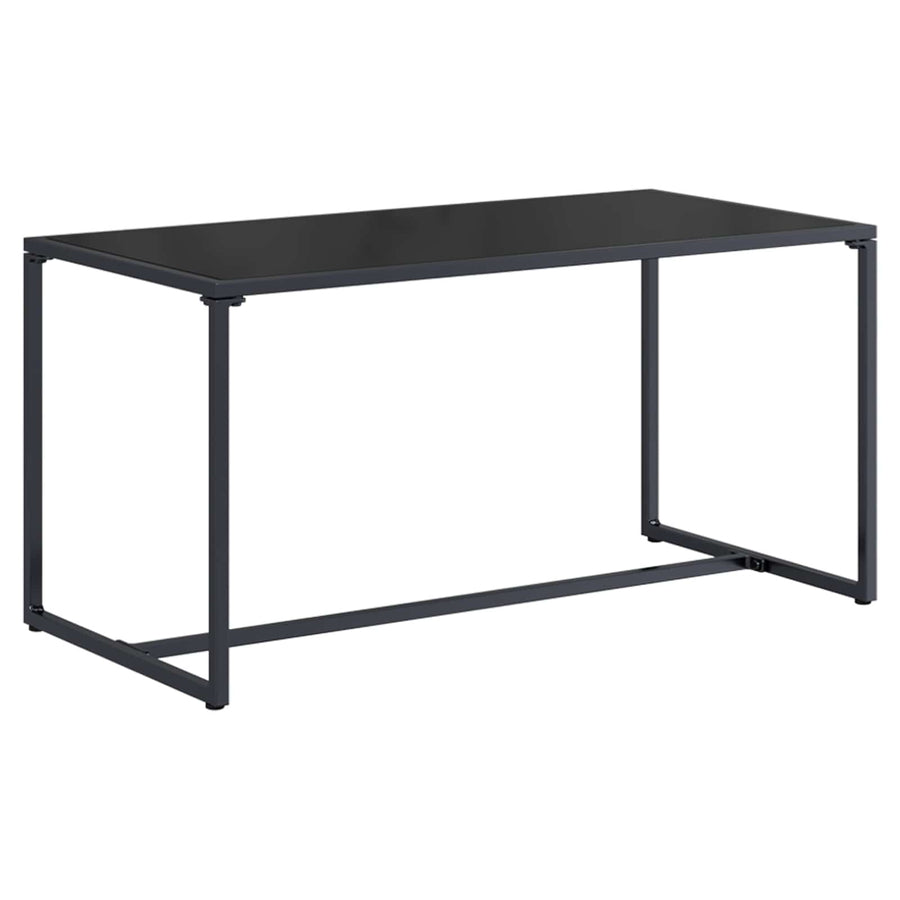 Tuinbankenset 3 pcs Zwart en Anthraciet Staal
