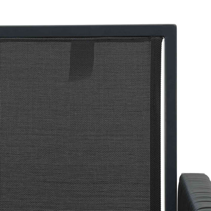 Tuinstoelen met kussen 6 pcs Zwart en Donkergrijs poly rattan