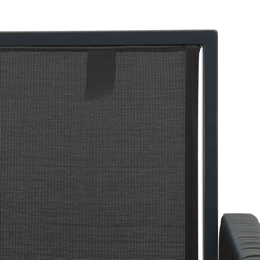 Tuinstoelen met kussen 6 pcs Zwart en Donkergrijs poly rattan
