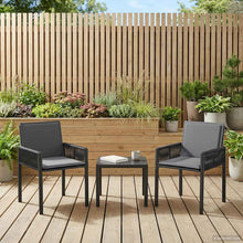 Tuinstoelen met kussen 6 pcs Zwart en Donkergrijs poly rattan