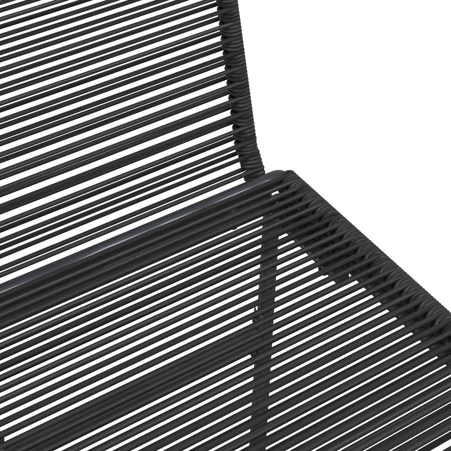 Tuinstoelen 2 pcs Zwart 48 x 55 x 89,5 cm Rattan