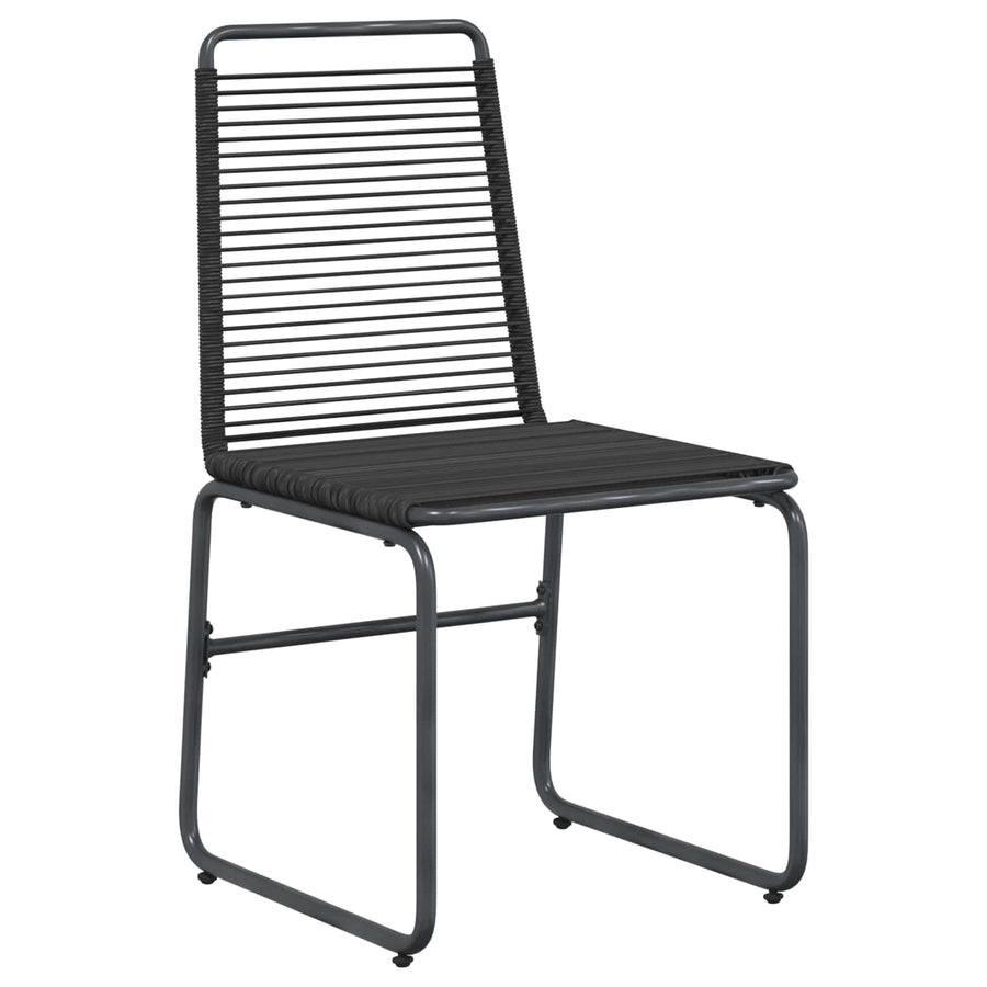 Tuinstoelen 2 pcs Zwart 48 x 55 x 89,5 cm Rattan