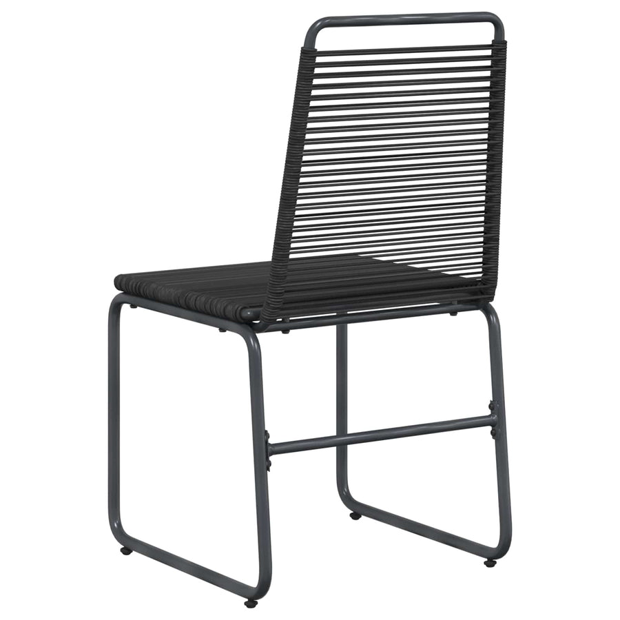 Tuinstoelen 2 pcs Zwart 48 x 55 x 89,5 cm Rattan