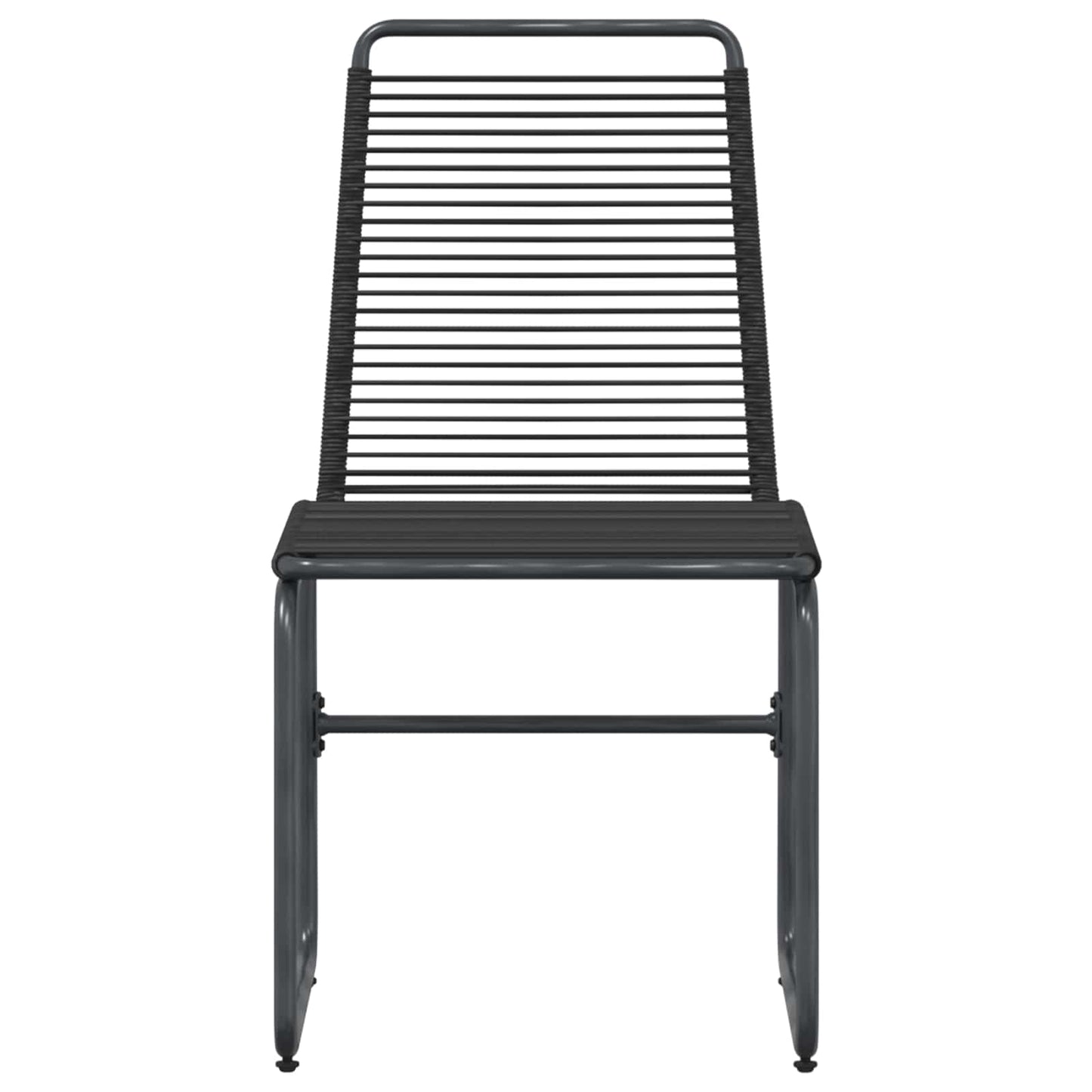 Tuinstoelen 2 pcs Zwart 48 x 55 x 89,5 cm Rattan