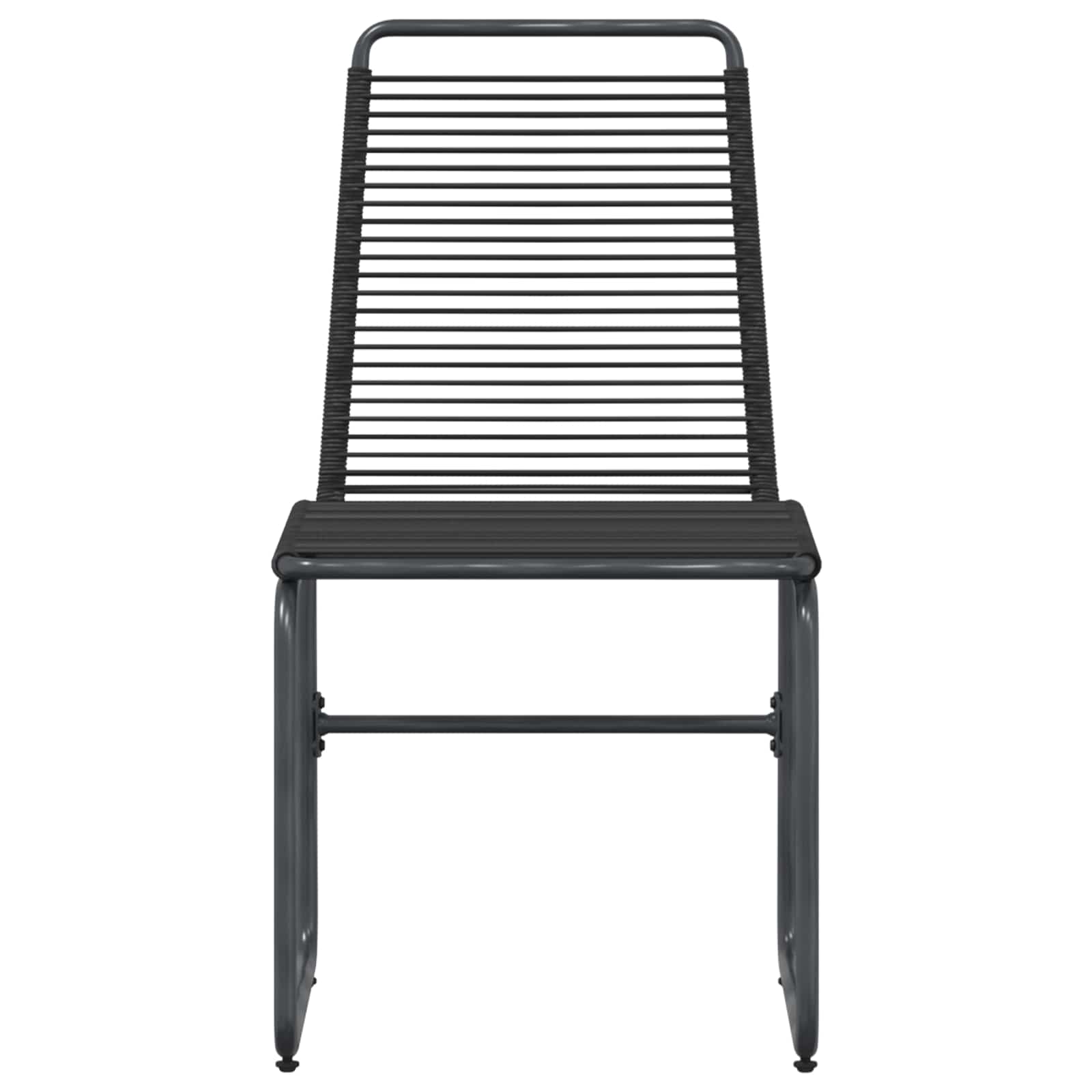 Tuinstoelen 2 pcs Zwart 48 x 55 x 89,5 cm Rattan
