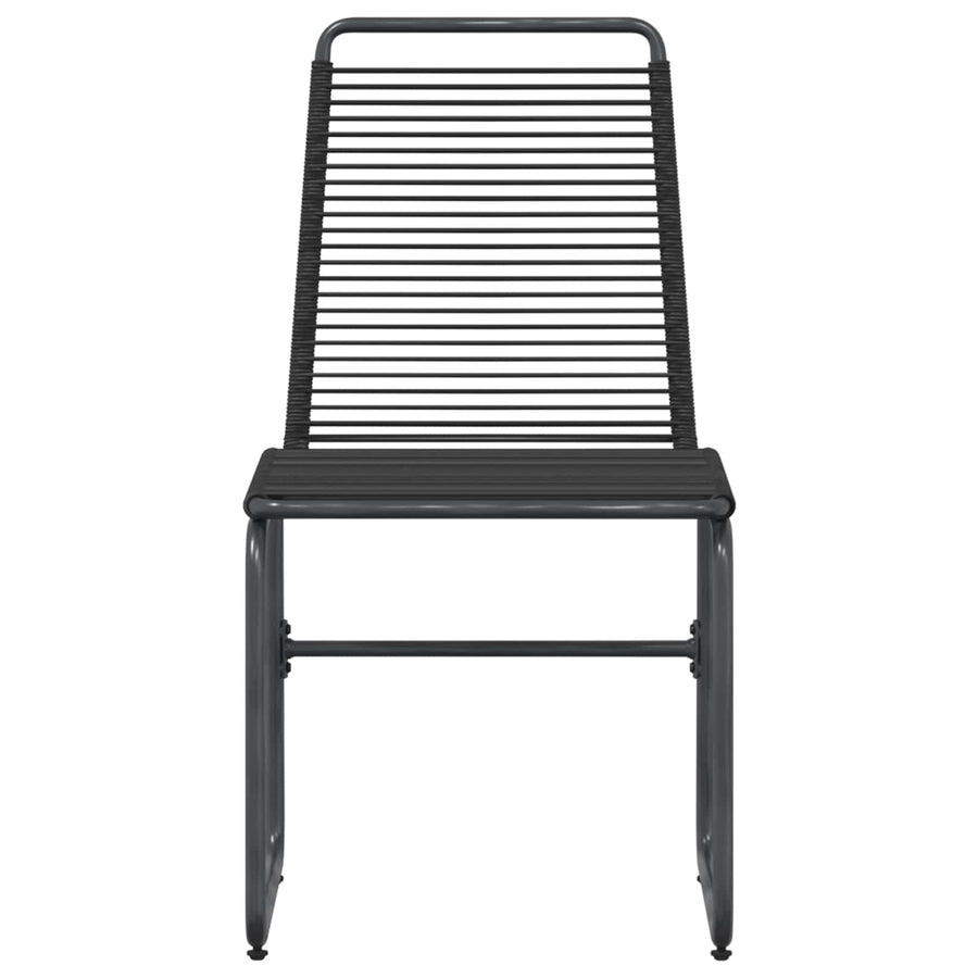 Tuinstoelen 2 pcs Zwart 48 x 55 x 89,5 cm Rattan