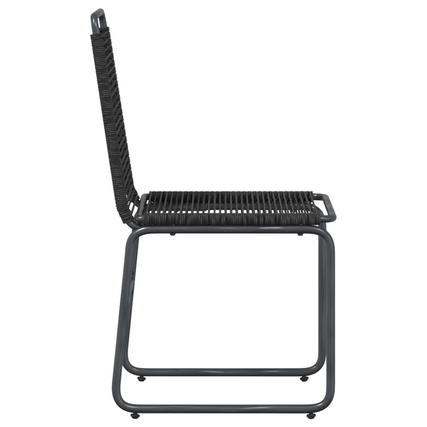Tuinstoelen 2 pcs Zwart 48 x 55 x 89,5 cm Rattan